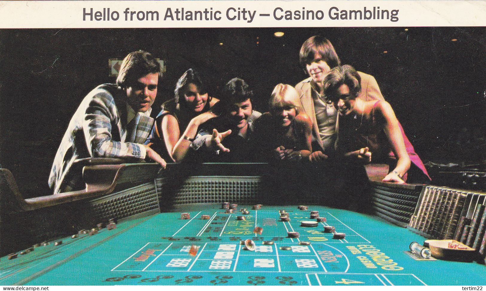 ATLANTICI  CITY S FASTEST . CRAPS TABLE  . JEUX - Atlantic City