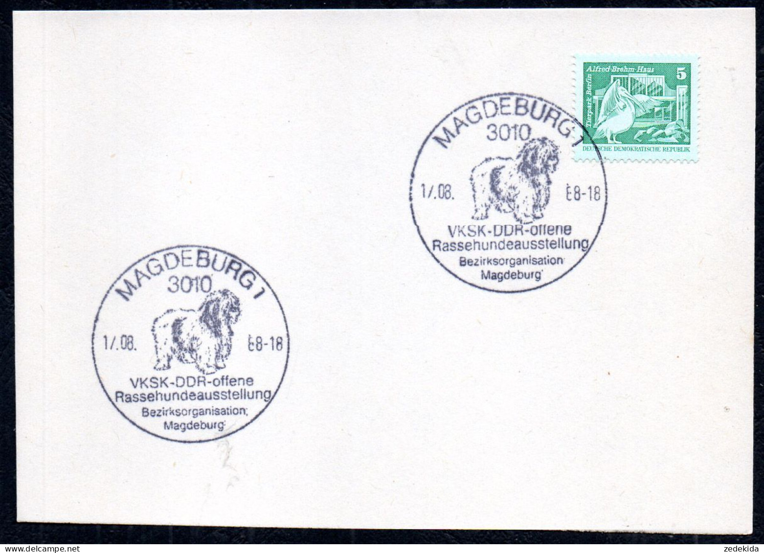 G4612 - Magdeburg - Sonderstempel - VKSK Hunderasseausstellung - 1. Tag - FDC (Ersttagblätter)