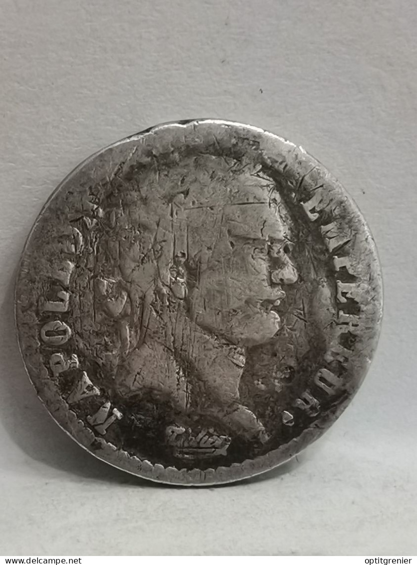 DEMI FRANC ARGENT 1808 Q PERPIGNAN NAPOLEON TETE LAUREE 288381 EX. FRANCE / SILVER - 1/2 Franc