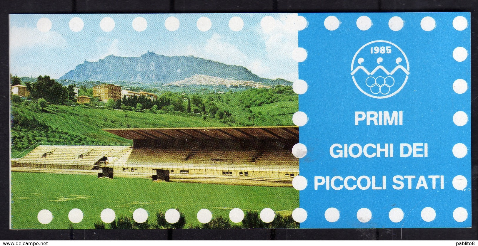 REPUBBLICA DI SAN MARINO 1985 LIBRETTO PRIMI GIOCHI DEI PICCOLI STATI BOOKLET NUOVO UNUSED MNH - Cuadernillos