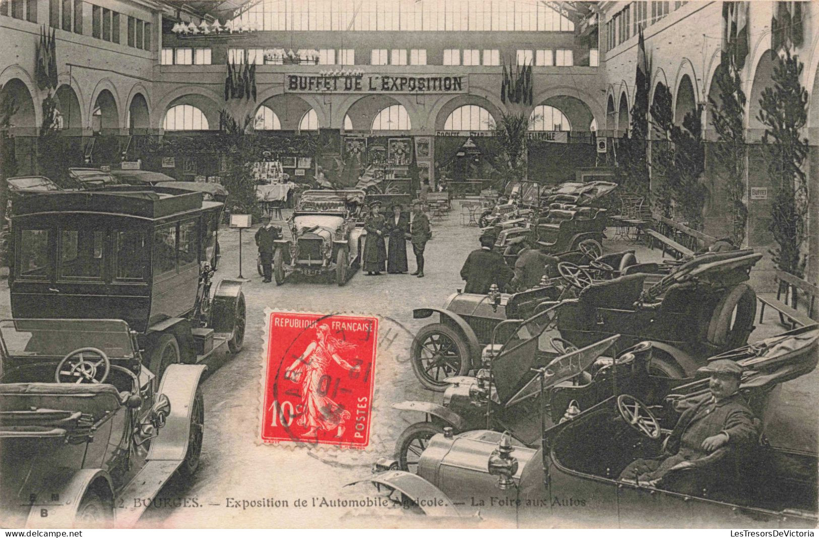 FRANCE - Bourges - Exposition De L'automobile Agricole - La Foire Aux Autos - Carte Postale Ancienne - Bourges