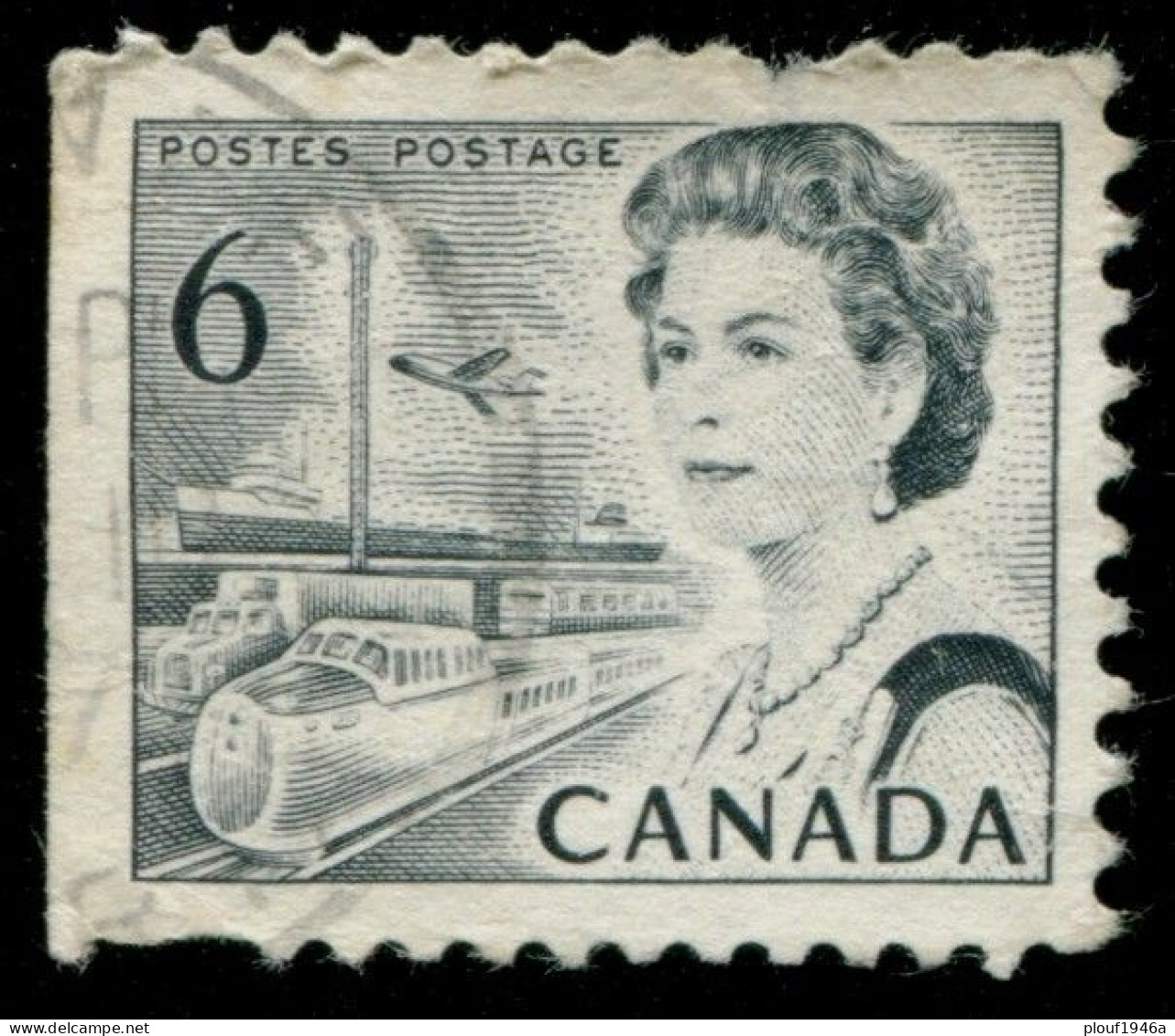 Pays :  84,1 (Canada : Dominion)  Yvert Et Tellier N° :   382 B D-4 (o) - Timbres Seuls