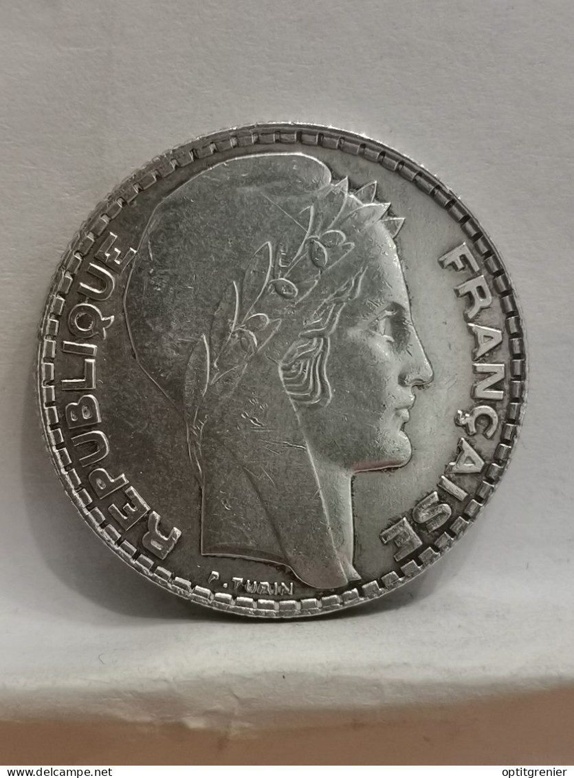 10 FRANCS TURIN ARGENT 1939 FRANCE / SILVER - 10 Francs