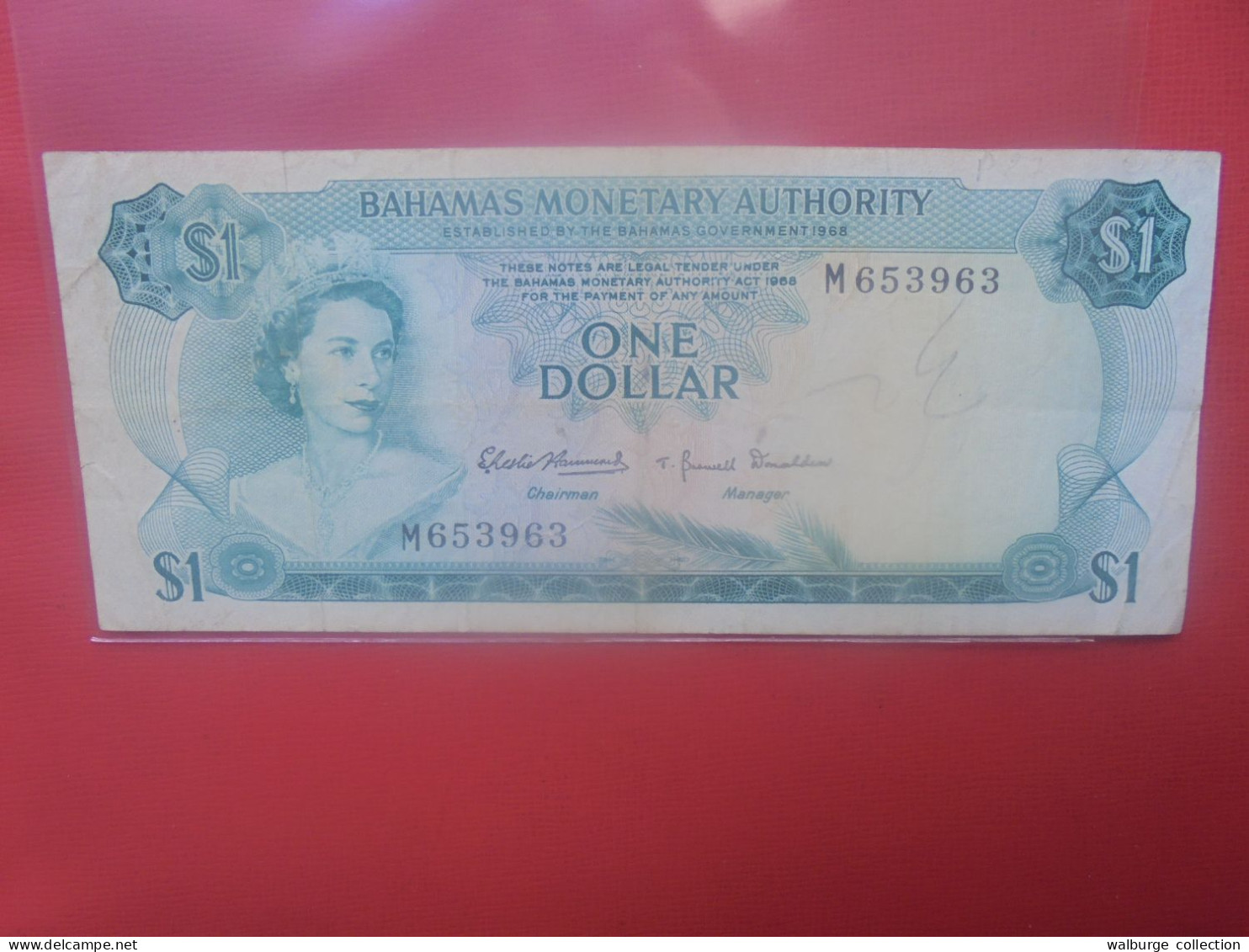 BAHAMAS 1$ 1968 Circuler (B.30) - Bahamas