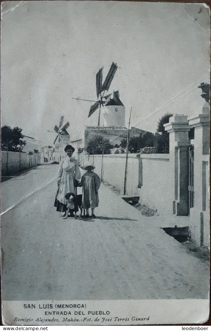 A041 - Menorca - San Luis - Entrada Del Pueblo - 1908 - Menorca