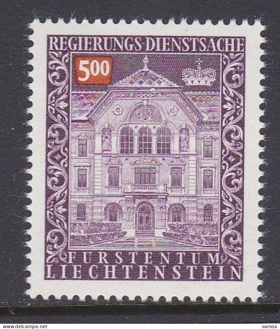 Liechtenstein 1989 S 69 ** Siège Du Gouvernement De Vaduz - Dienstzegels