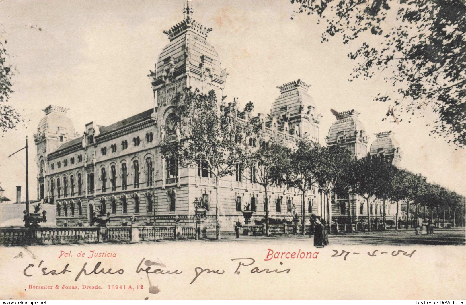 ESPAGNE - Barcelone - Palais De Justice - Carte Postale Ancienne - Autres & Non Classés