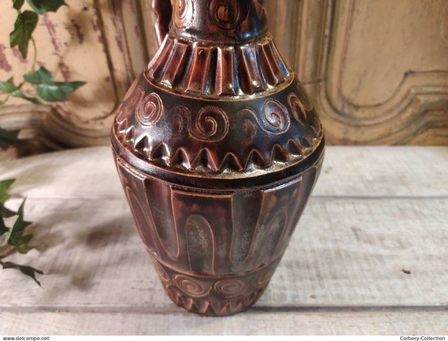 Ancien Vase Pichet Céramique Marius Bessone Vallauris