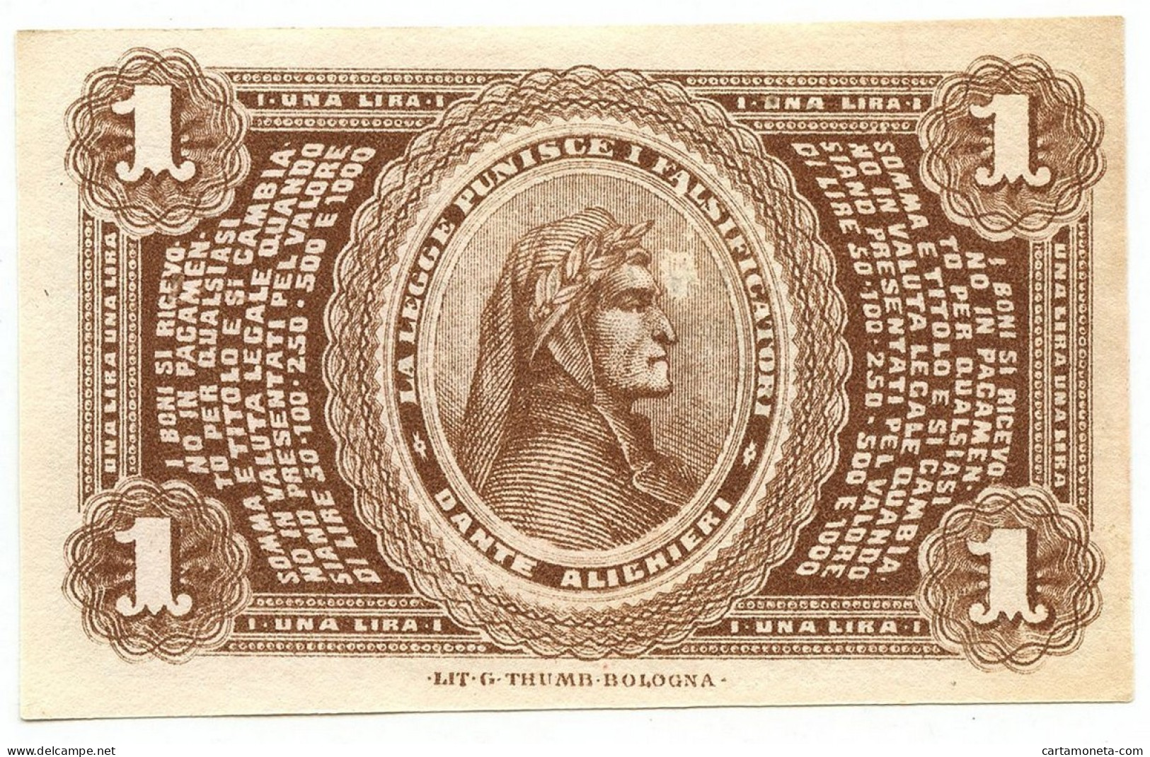 1 LIRA BANCA TOSCANA DI ANTICIPAZIONI E SCONTO FIRENZE 24/04/1870 SUP - Sonstige & Ohne Zuordnung