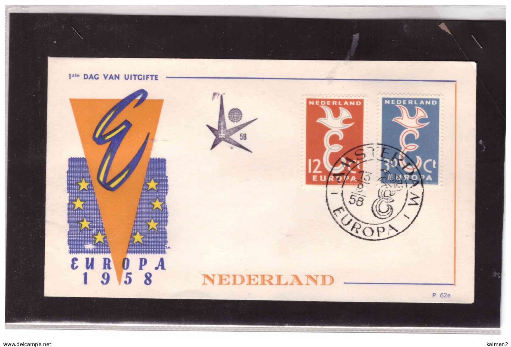 TEM17875 -  GIRO COMPLETO  FDC  EUROPA CEPT 1958