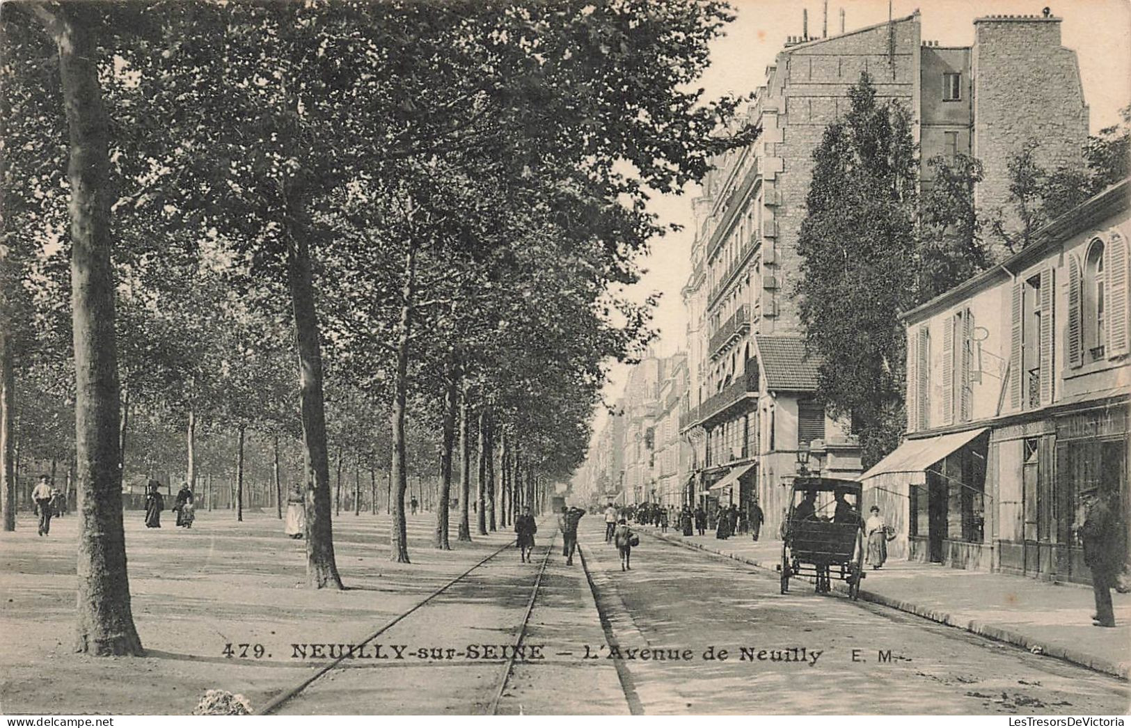 FRANCE - Haut De Seine - Neuilly-sur-Seine - L'Avenue De Neuilly - E.M -  Animé - Carte Postale Ancienne - Neuilly Sur Seine