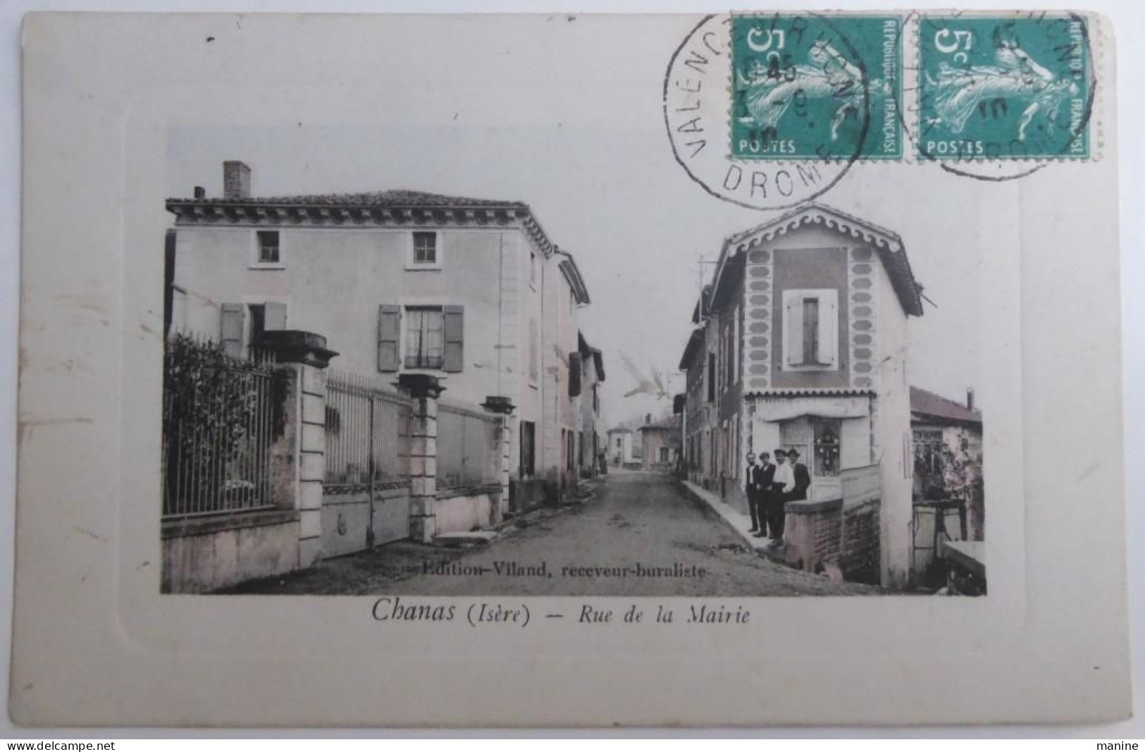 Chanas (Isère) - Rue De La Mairie - CPA 1910 - Chanas