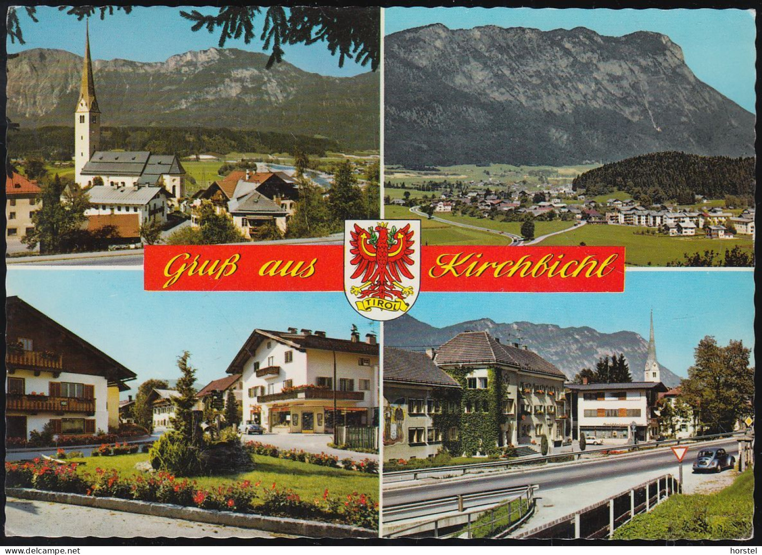 Austria - 6322 Kirchbichl - Alte Ortsansichten - Hauptstraße - Cars - VW Käfer - Nice Stamp.. - Wildschönau