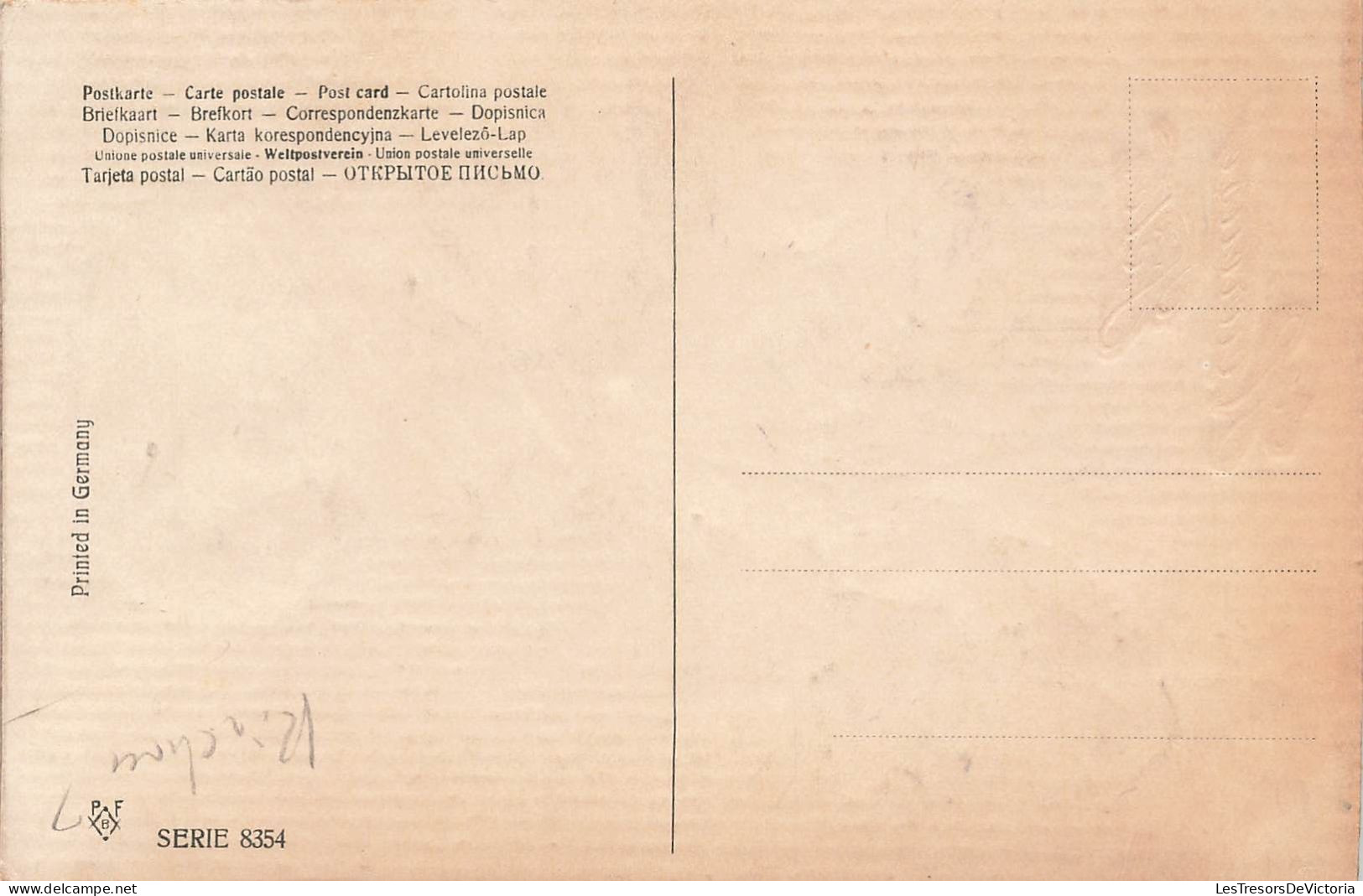 Illustrateur - Style Kirchner - Relief - Métalisé - Angelo - Iris - Fleur - Carte Postale Ancienne - Sin Clasificación