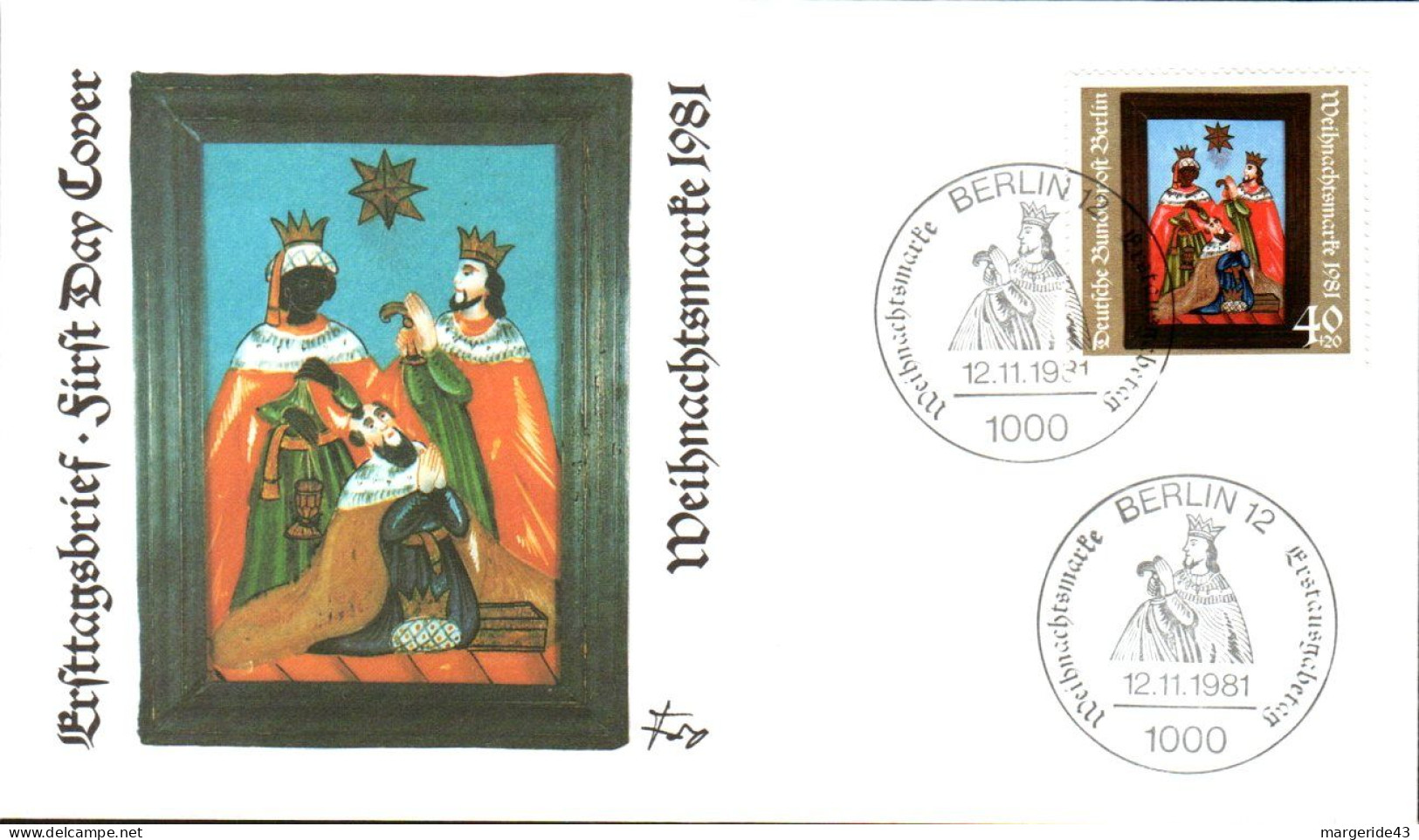 BERLIN FDC 1981 NOEL - 1981-1990