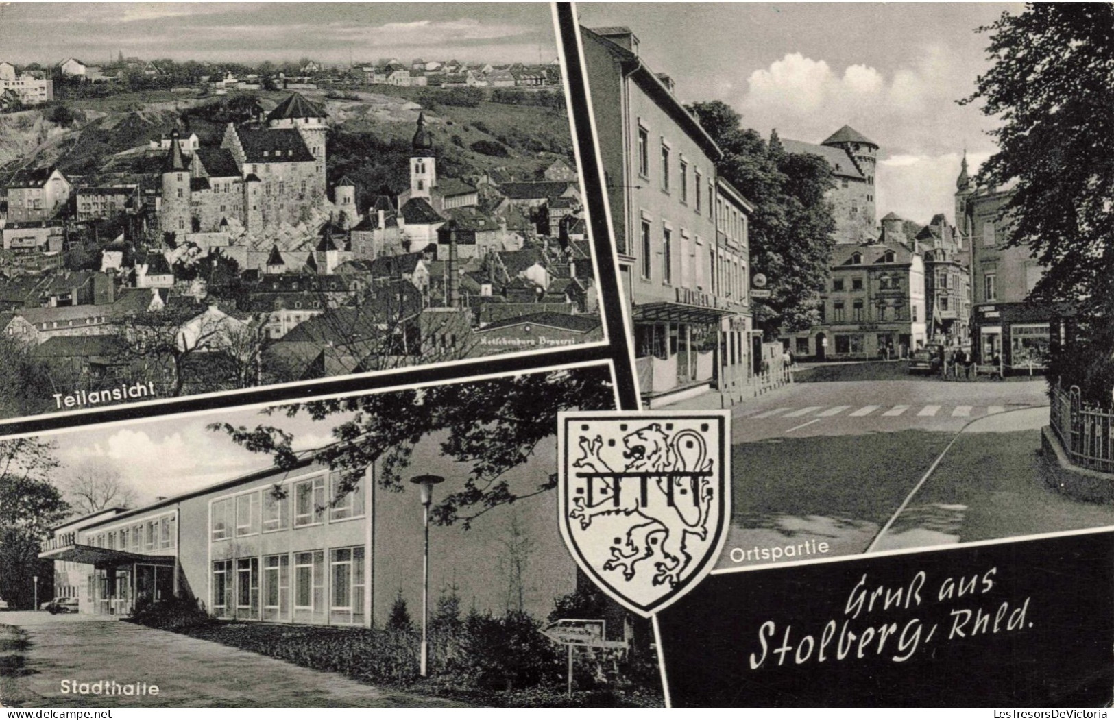 ALLEMAGNE - Stolberg - Gruss Aus Stolberg, Rhld - Orstpartie, Teilansicht, Stadthalte - Carte Postale Ancienne - Stolberg