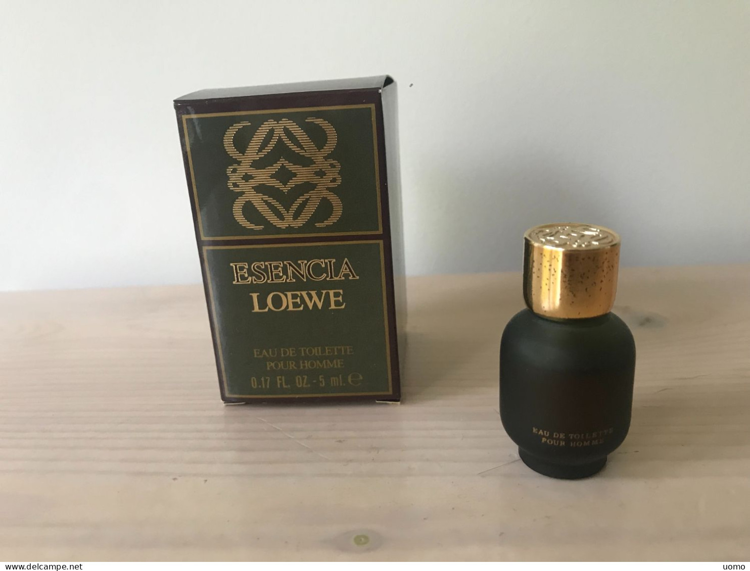 Esencia Pour Homme Loewe   (tekst Achterzijde) - Miniaturen Flesjes Heer (met Doos)