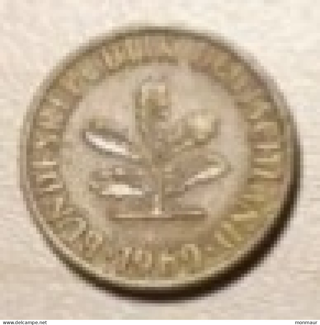 GERMANIA  1969 5 PFENNING - 5 Pfennig