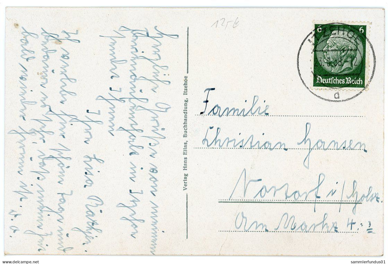 AK/CP Die Stör Bei Amönenhöhe  Itzehoe    Gel./circ. 1938  Erh./Cond. 2  Nr. 01731 - Itzehoe