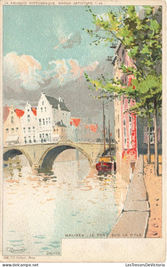 ARTS - Tableaux & Peintures - Malines - Le Pont Sur La Dyle - Carte Postale Ancienne - Peintures & Tableaux