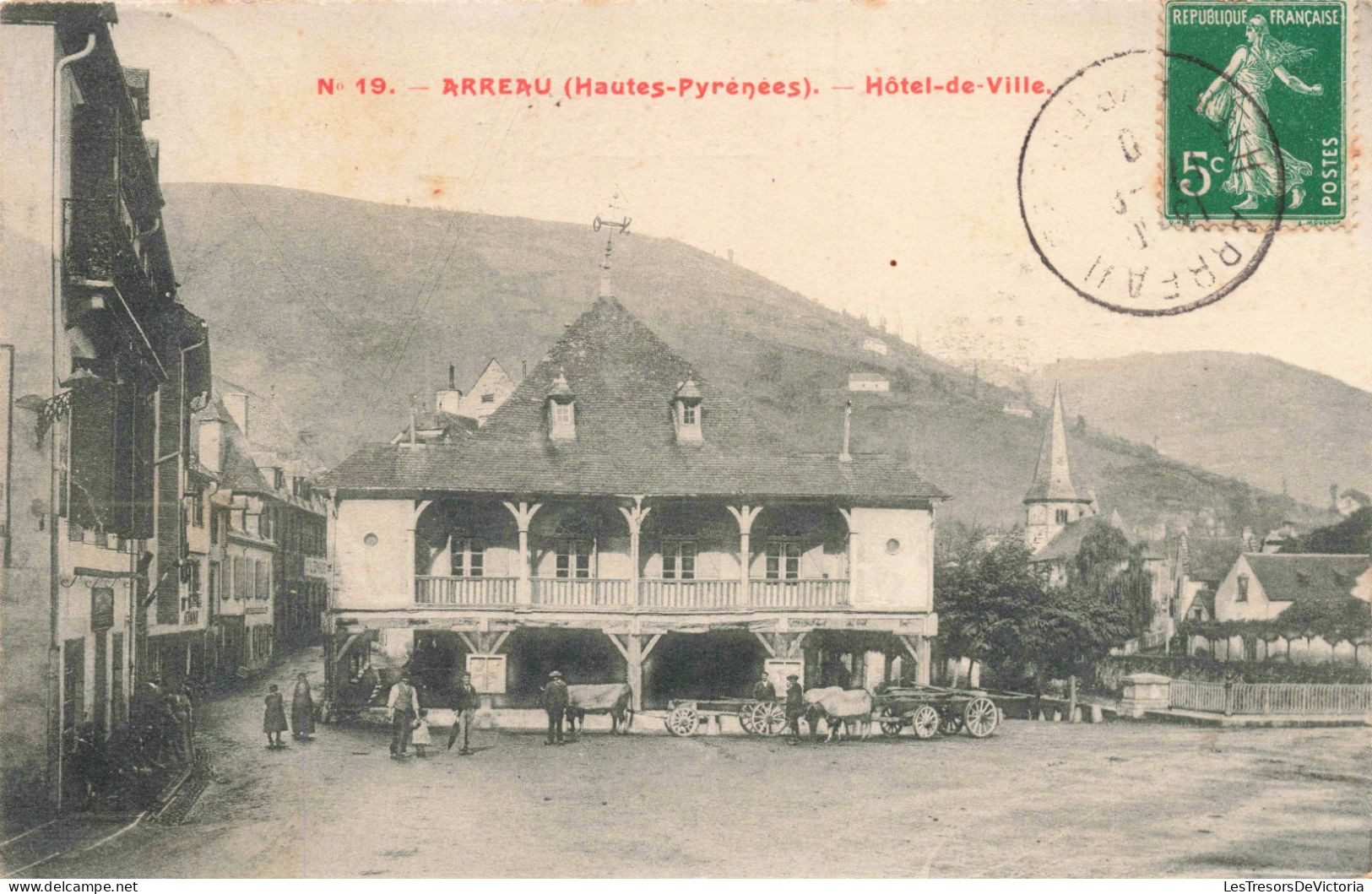 FRANCE - Haute Pyrénées - Arreau - Hôtel De Ville - Carte Postale Ancienne - Bagneres De Bigorre