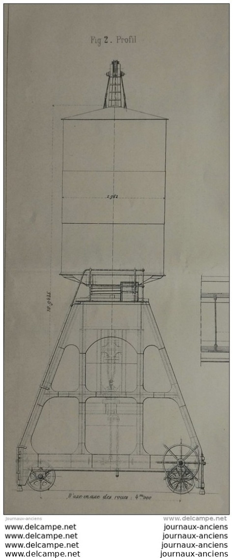 1899 APPONTEMENT DE PAUILLAC ( GIRONDE ) GRUE HYDRAULIQUE À DOUBLE PUISSANCE DE 1500 À 3000 KG - Opere Pubbliche