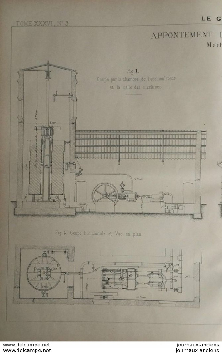 1899 APPONTEMENT DE PAUILLAC ( GIRONDE ) MACHINERIE CENTRALE - LE GENIE CIVIL - Obras Públicas