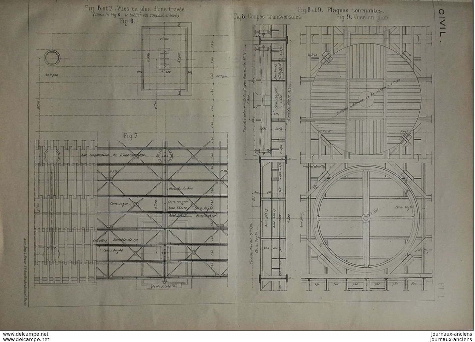 1899 APPONTEMENT DE PAUILLAC ( GIRONDE ) ENSEMBLE ET DISPOSITION DES VOIES - LE GENIE CIVIL - Public Works