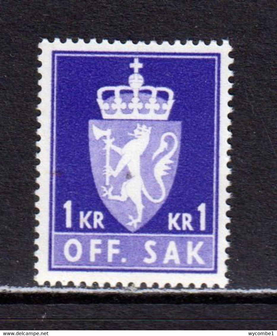 NORWAY - 1955-74 Official 1k Never Hinged Mint - Dienstzegels