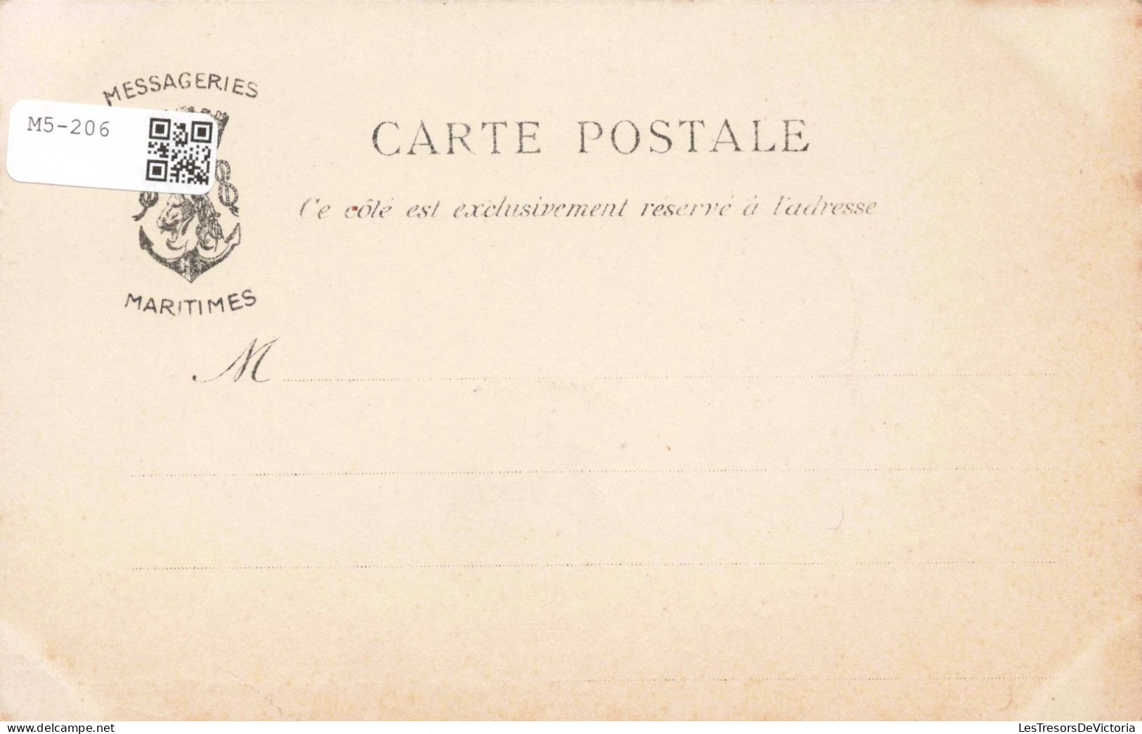 MILITARIA  - L'Amazone Des Messageries Maritimes - Carte Postale Ancienne - Autres & Non Classés