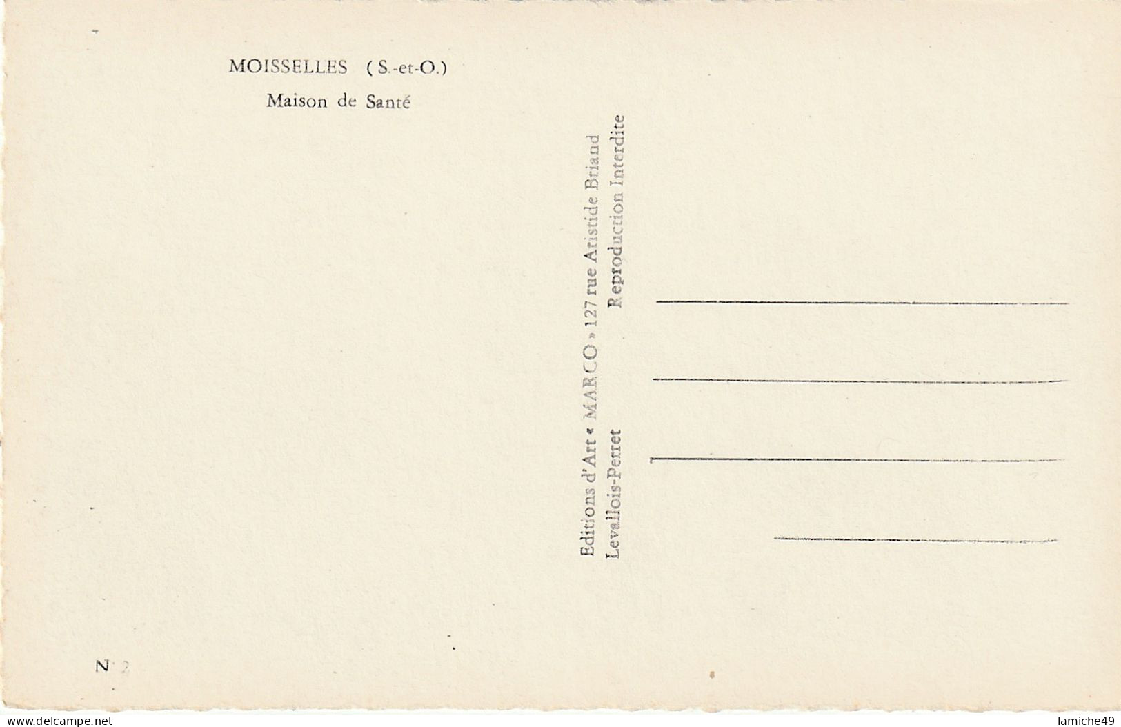 MOISSELLES (S.-et-O.) Maison De Santé ( Borne MICHELIN ) CPSM Format CPA - Moisselles