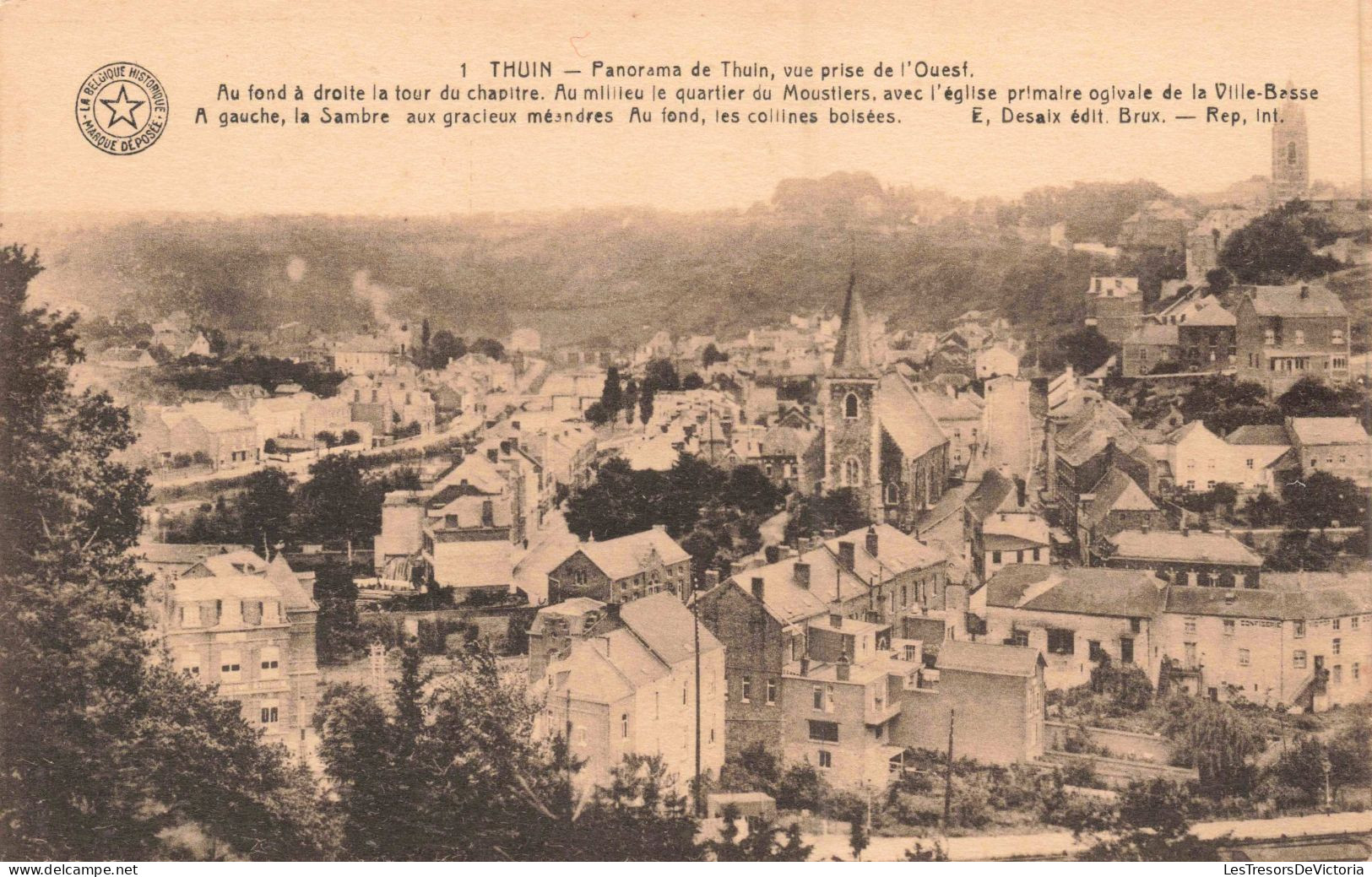 BELGIQUE - Thuin - Panorama De Thuin Vue Prise De L'Ouest - Carte Postale Ancienne - Thuin
