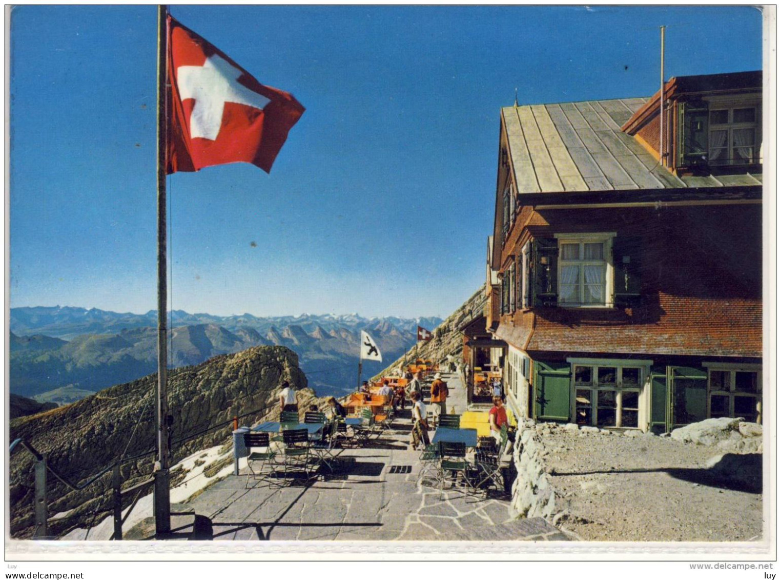 Berghotel SÄNTIS , Fam. Dörig,  M. Churfirsten U. Glarner Alpen; 1968 - Saentis