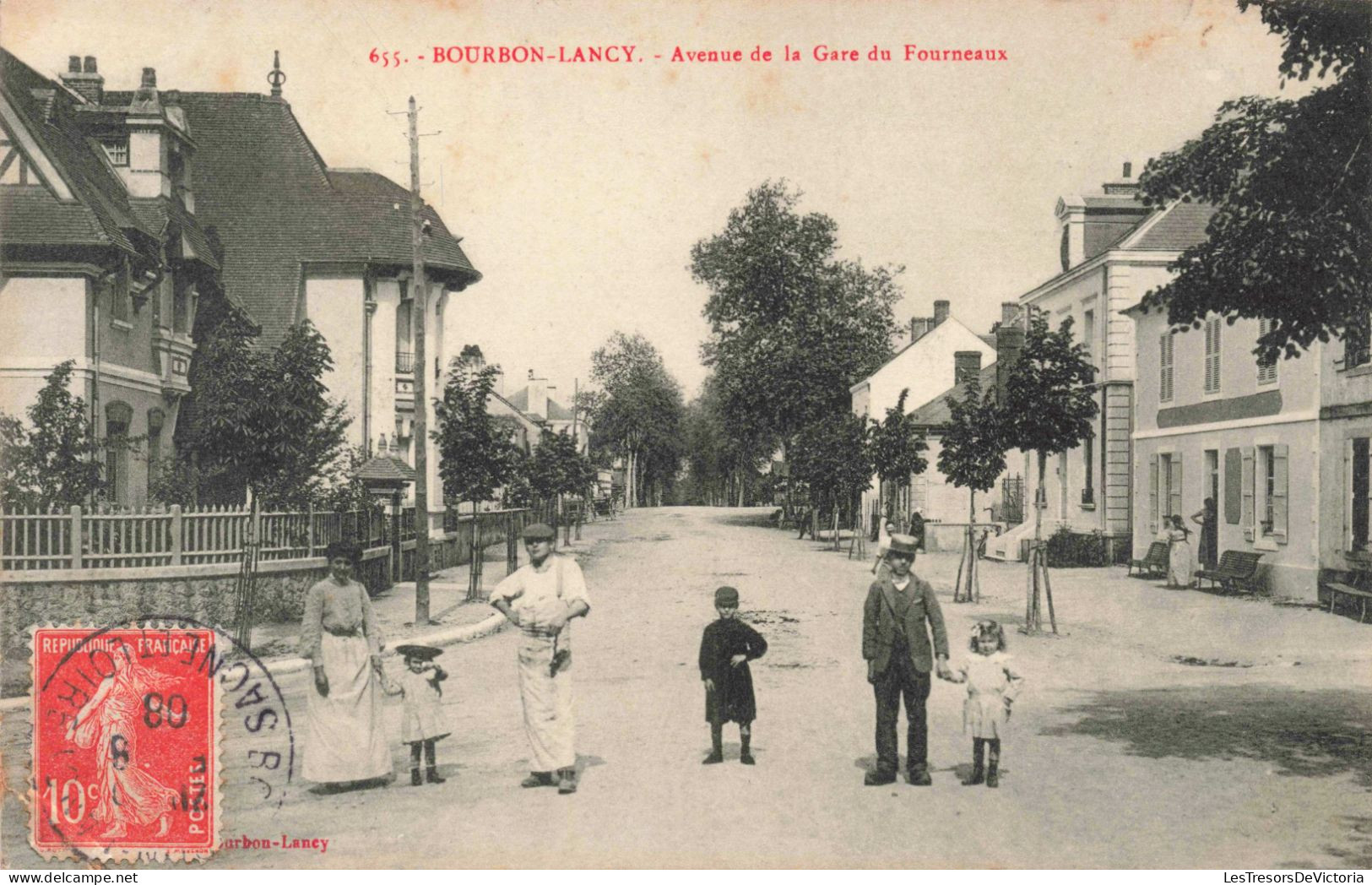 FRANCE - Saône Et Loire - Charolles - Bourbon-Lancy - Avenue De La Gare De Fourneaux - Carte Postale Ancienne - Charolles