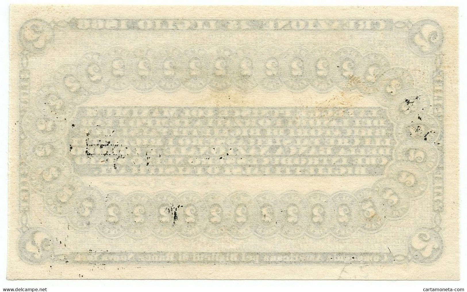 2 LIRE PROVA RETRO NERO BANCA NAZIONALE NEL REGNO D'ITALIA 25/07/1866 SUP - Sonstige & Ohne Zuordnung