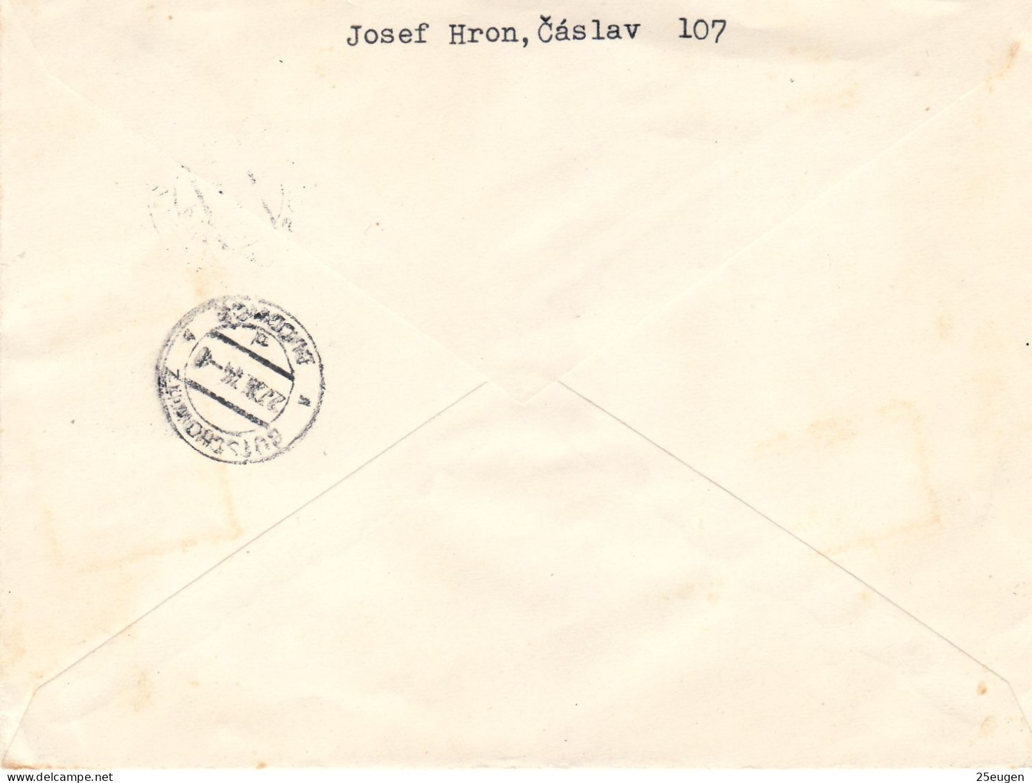 BOHEMIA & MORAVIA 1944  R - LETTER SENT FROM CASLAV TO BUCOVICE - Briefe U. Dokumente