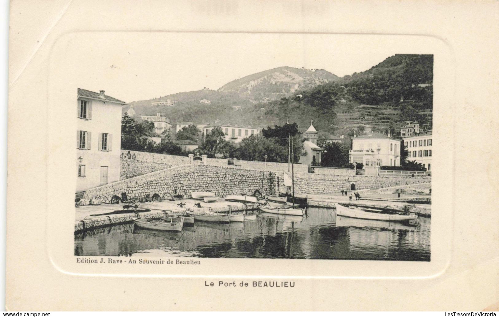FRANCE - Beaulieu - Le Port De Beaulieu - Souvenir De Beaulieu - Edit J Rave - Carte Postale Ancienne - Beaulieu-sur-Mer