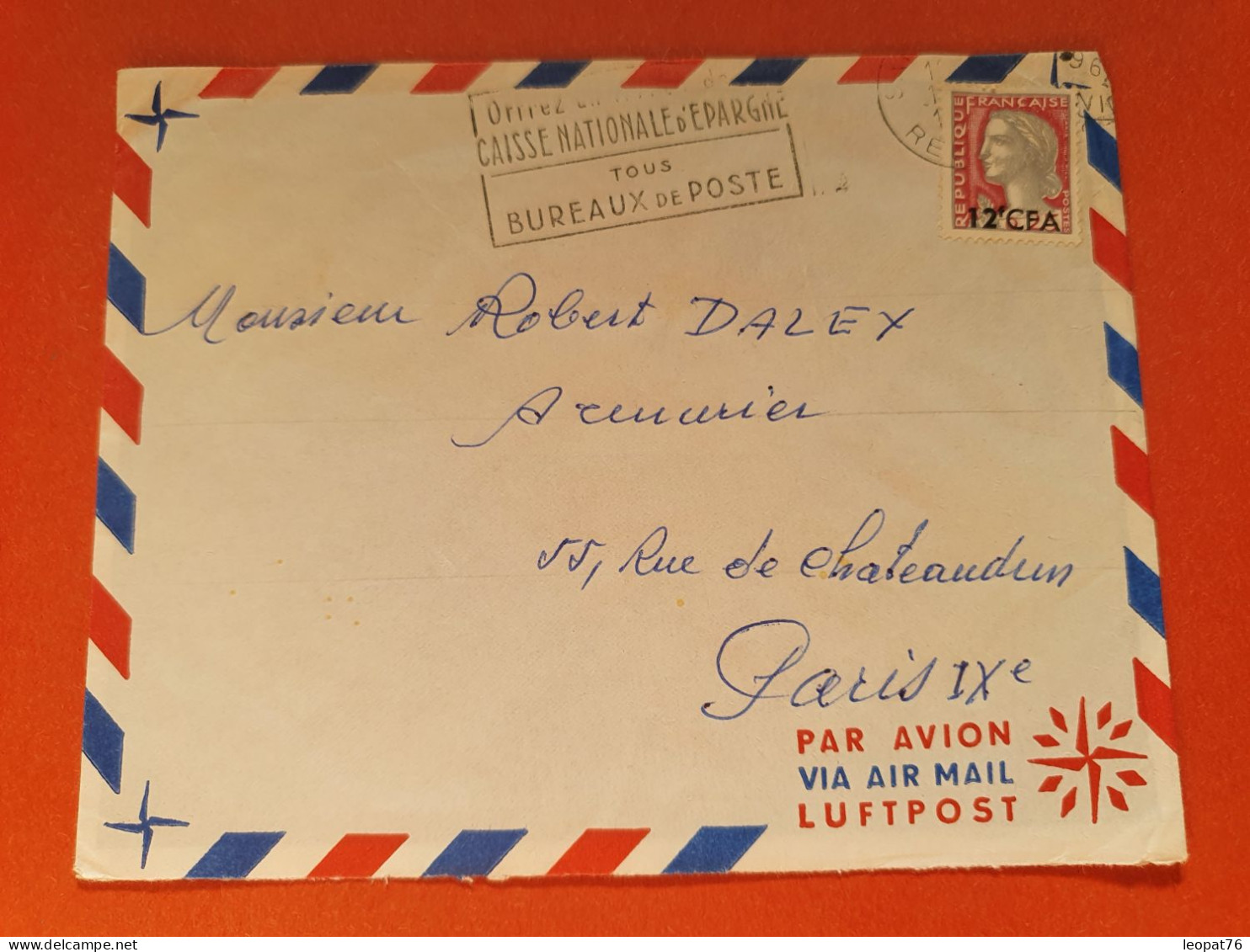 Réunion - Enveloppe De St Denis Pour Paris En 1962 - Réf 2233 - Briefe U. Dokumente