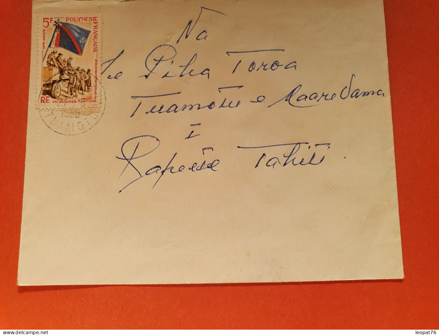 Polynésie - Enveloppe De Tuamotou Pour Papeete En 1965 - Réf 2234 - Cartas & Documentos