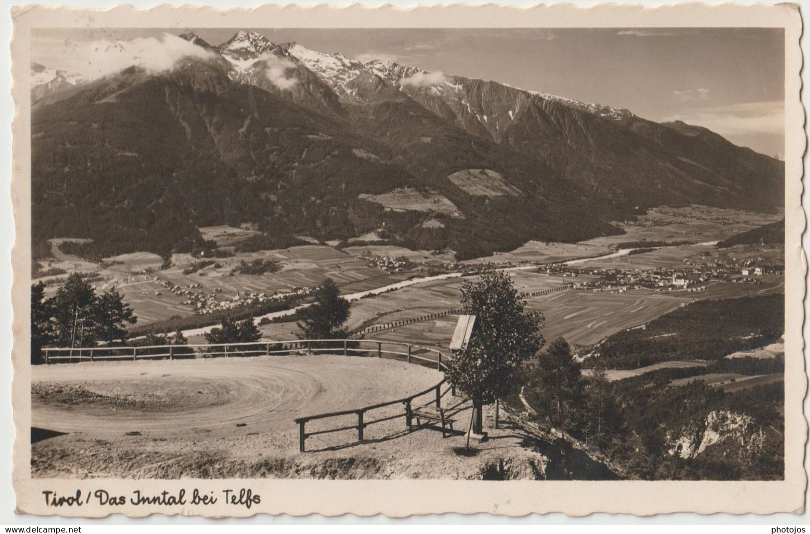 CPSM  Telfs  (Austria)  Das Inntal Bei Telfs Von Der Strasse  Leutasch ...   Ed AKO - Telfs