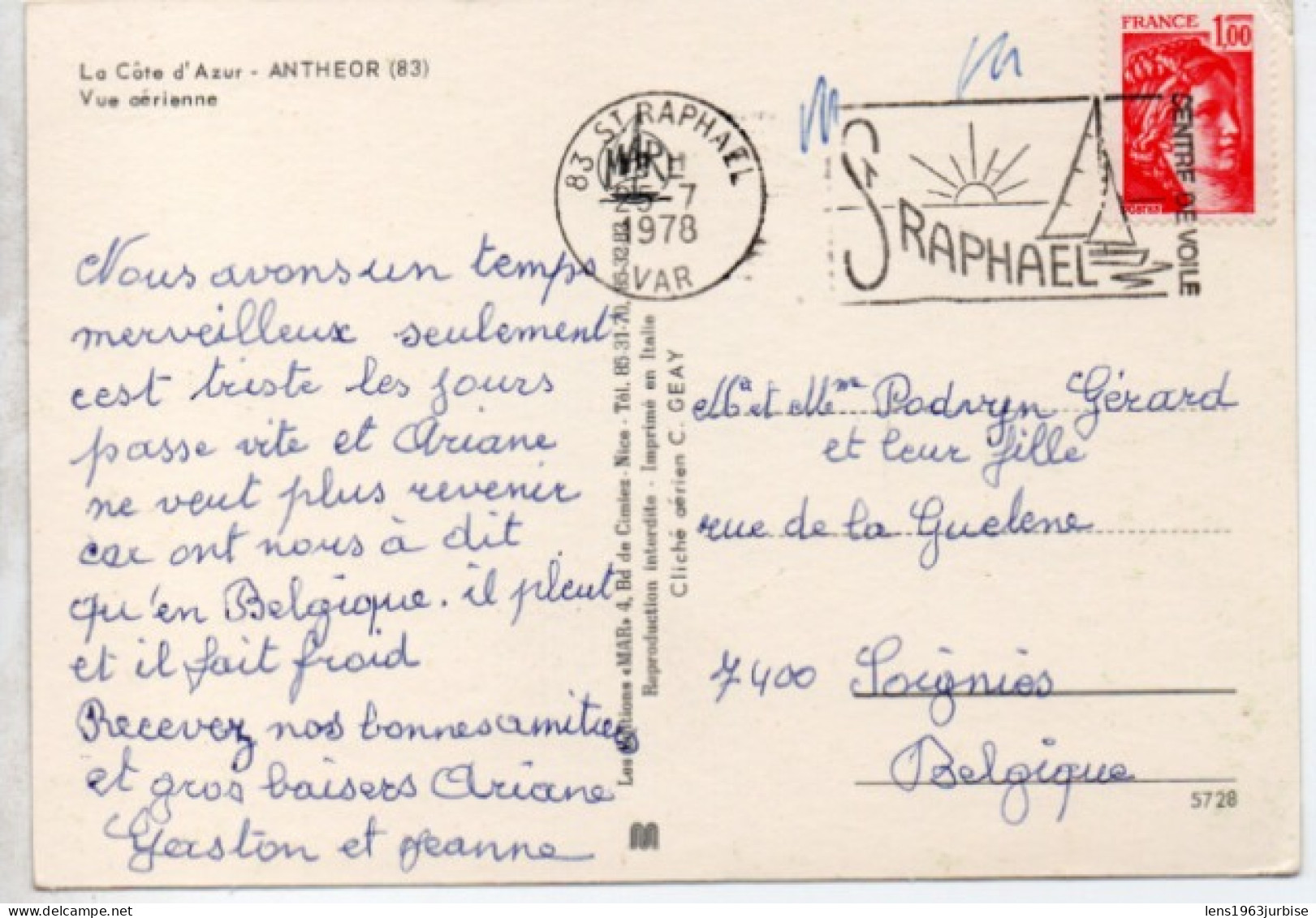 Antheor , Vue Aérienne ,  ( 1978 ) - Antheor