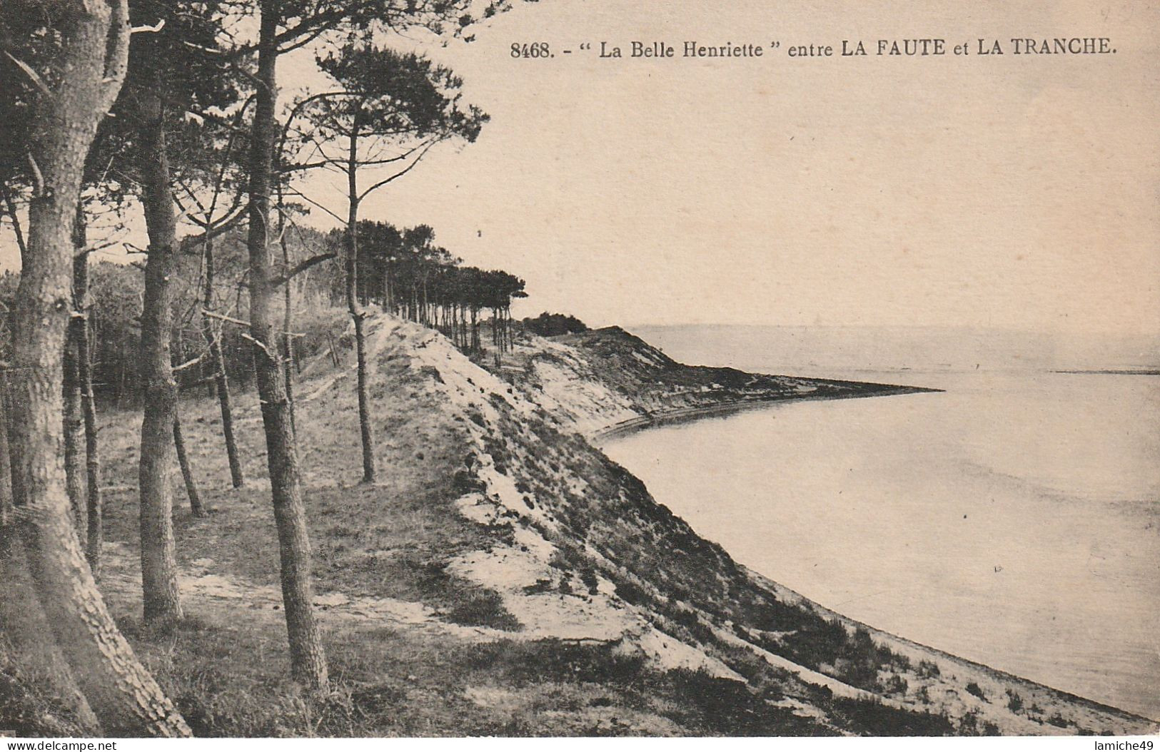 LA FAUTE Et LA TRANCHE La Belle Henriette Circulée  Timbre 1926 SEMEUSE 40c - La Tranche Sur Mer