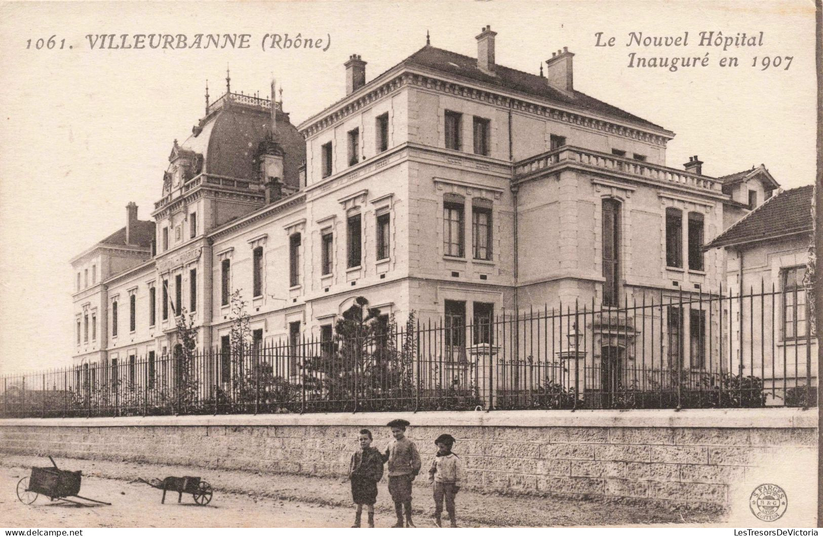 FRANCE - Rhône - Lyon - Villeurbanne - Le Nouveau Hôpital Inauguré En 1907 - Carte Postale Ancienne - Otros & Sin Clasificación