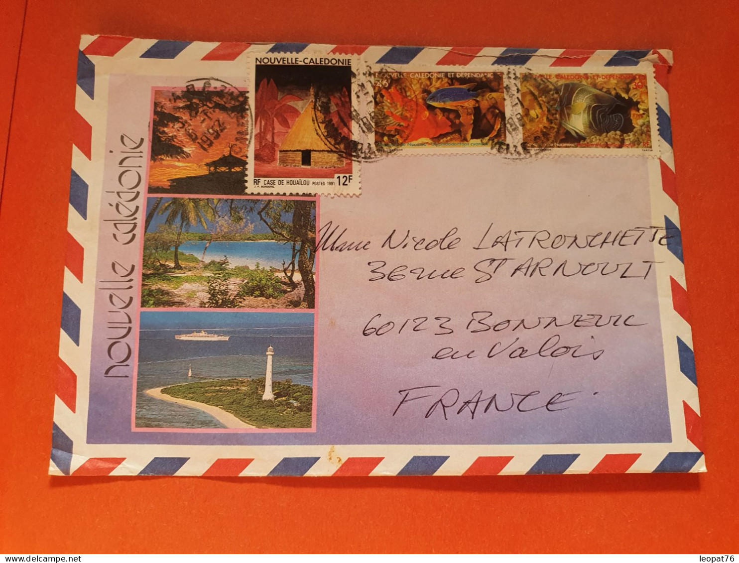 Nouvelle Calédonie - Enveloppe De Nouméa Pour La France En 1992 - Réf 2240 - Lettres & Documents