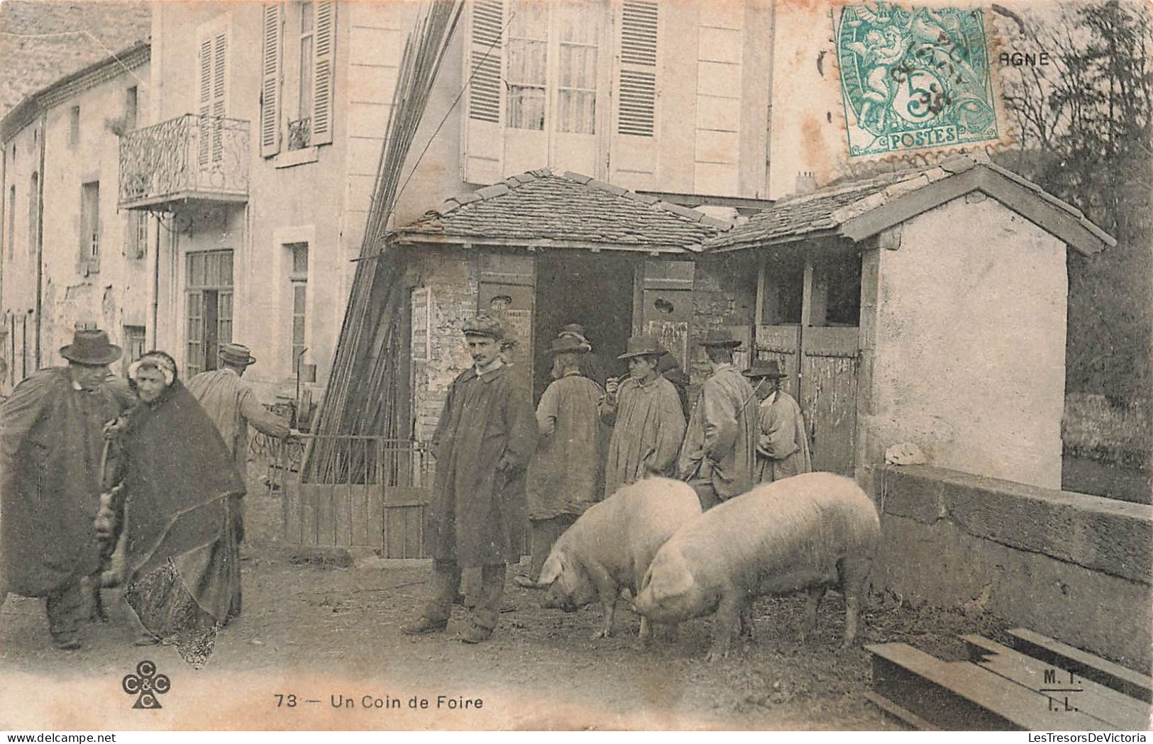 France - Un Coin De Foire - Cochon - Animé  -  Carte Postale Ancienne - Other & Unclassified