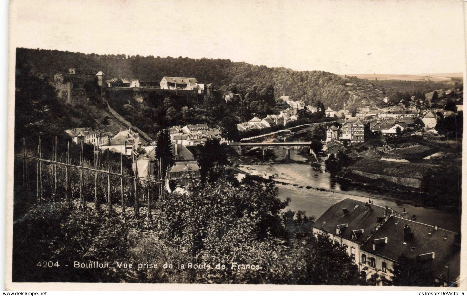 BELGIQUE - Bouillon- Vue Prise De La Route De France - Carte Postale Ancienne - Bouillon