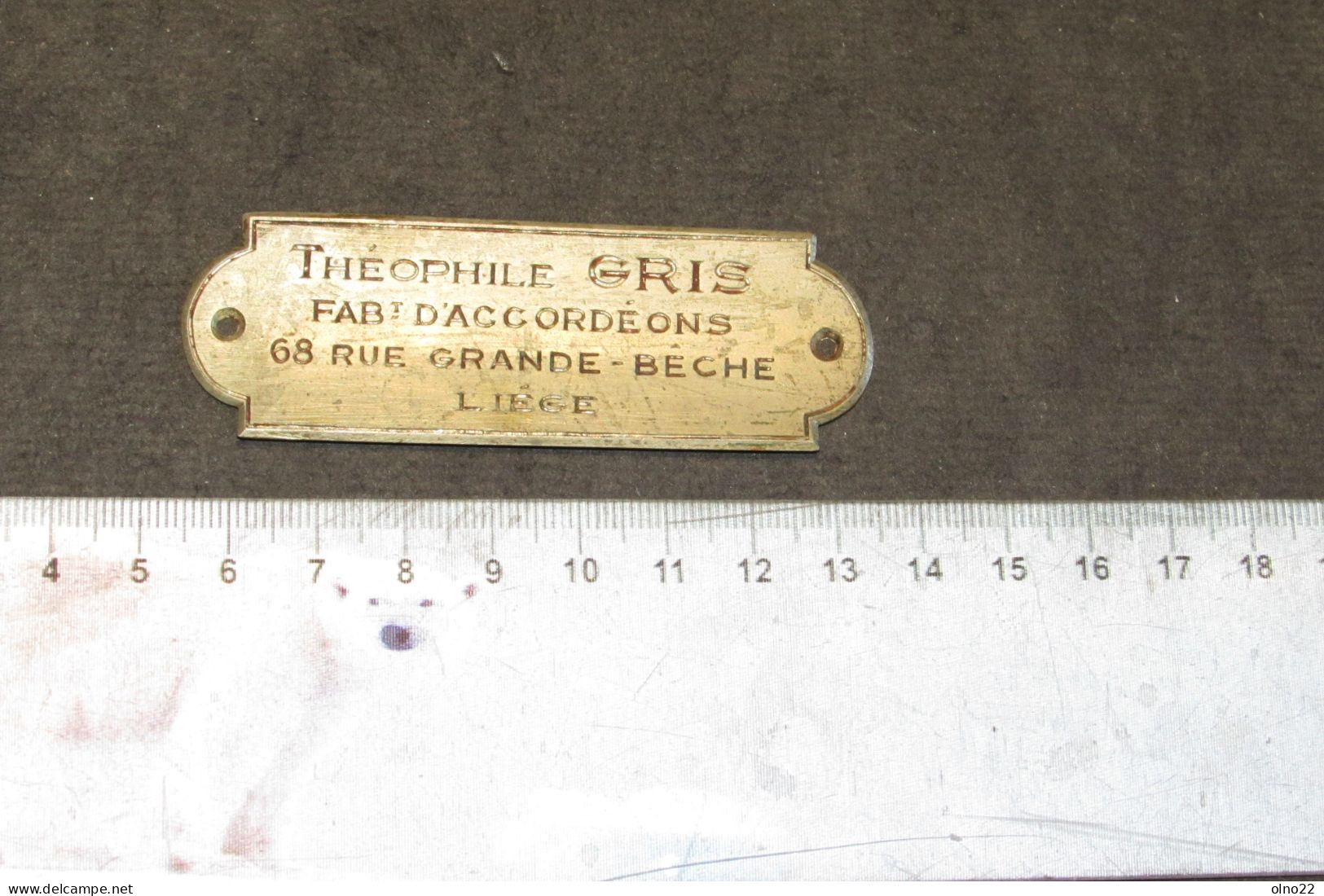 THEOPHILE GRIS - FABt. D'ACCORDEONS 68 RUE GRANDE BECHE LIEGE - PLAQUETTE PUBLICITAIRE DE FABRICANT  - VOIR SCANS - Musical Instruments