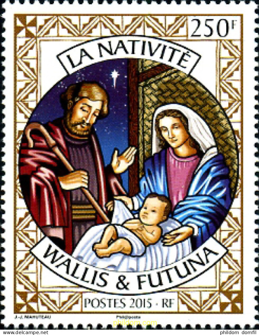 355044 MNH WALLIS Y FUTUNA 2015 NAVIDAD - Neufs