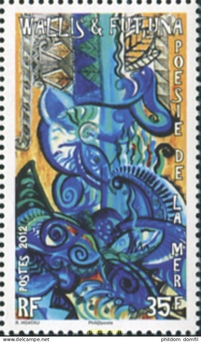 575285 MNH WALLIS Y FUTUNA 2012 POESIA DEL MAR - Unused Stamps