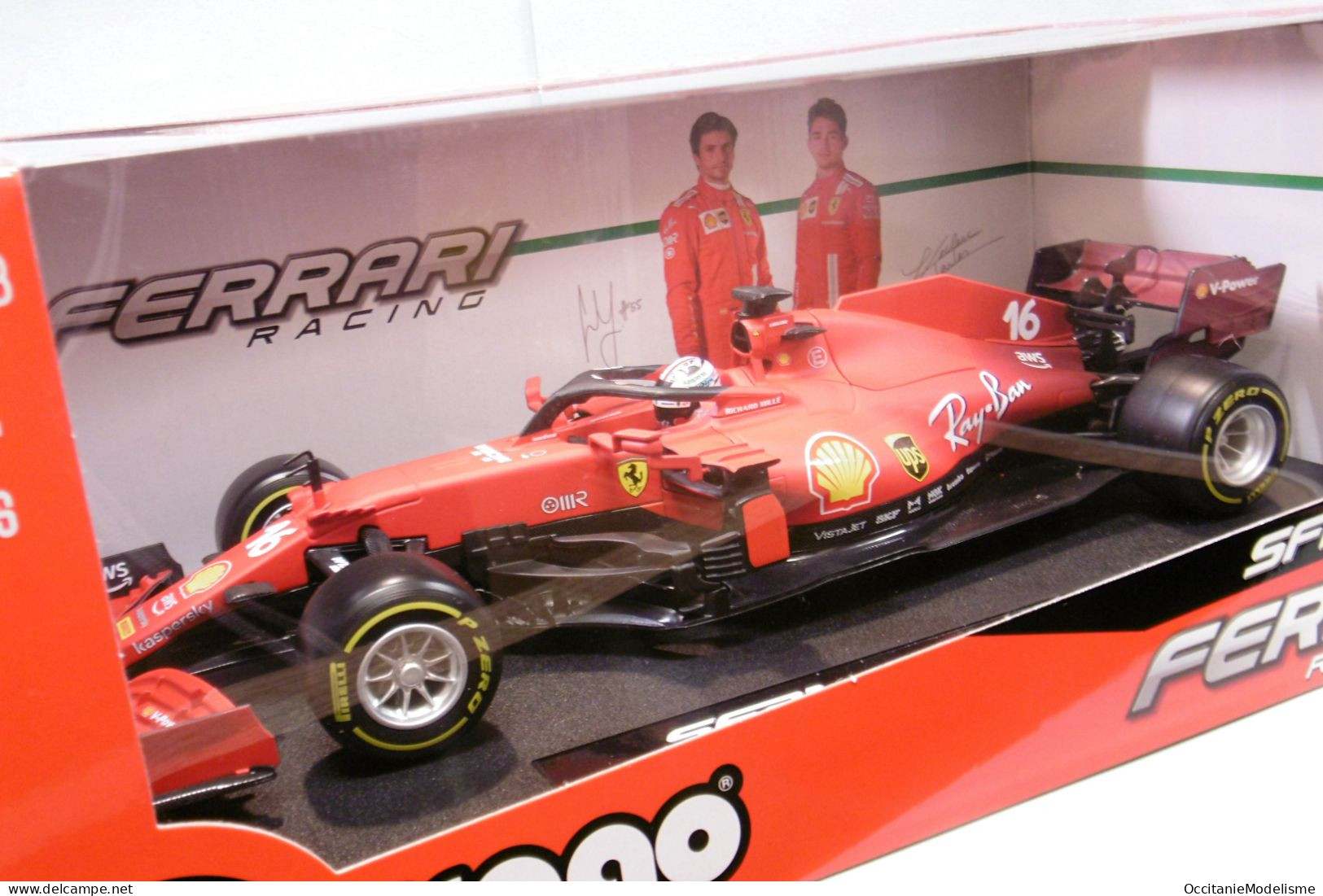 Bburago - FERRARI SF21 #16 C. Leclerc 2021 Réf. 16809 Burago Neuf NBO 1/18 - Burago